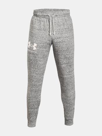 Under Armour RIVAL TERRY JOGGER - bílá Pantaloni de trening Alb