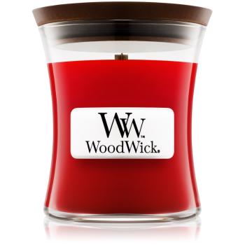 Woodwick Pomegranate lumânare parfumată  cu fitil din lemn 85 g