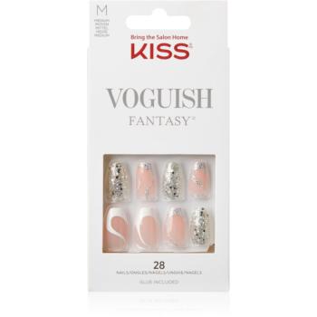 KISS Voguish Fantasy Fashspiration unghii artificiale mediu 28 buc