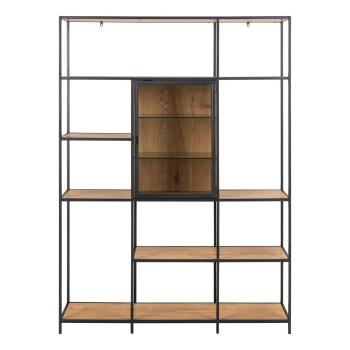 Bibliotecă   cu aspect de lemn de stejar 135x185 cm Seaford – Actona