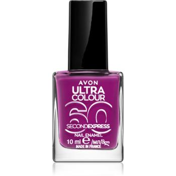 Avon Ultra Colour 60 Second Express lac de unghii cu uscare rapida culoare Grape Escape 10 ml