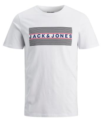 Jack&Jones Tricou bărbătesc JJECORP Slim Fit 12151955 White PLAY2 SLIM XL