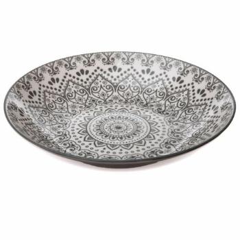 Farfurie adâncă din porțelan Grey Orient, 21,5 cm