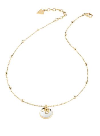 Guess Colier elegant placat cu aur 4G Logo Boule JUBN01389JWYGWHT/U