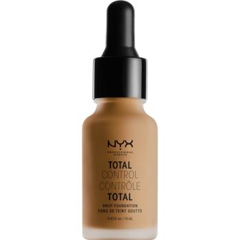 NYX Professional Makeup Total Control Drop Foundation make up culoare 16 Mahogany 13 ml