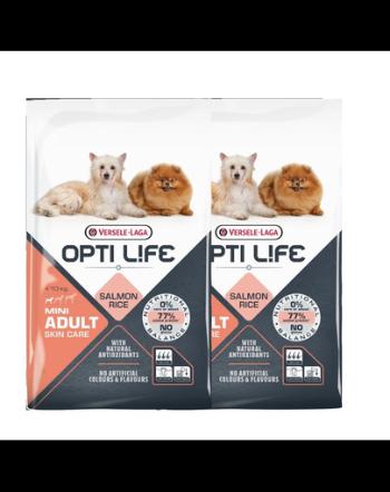 VERSELE-LAGA Opti Life Adult Skin Care Mini hrana uscata caini adulti talie mica, cu probleme ale pielii 15 kg (2 x 7,5 kg)