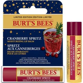 Burt’s Bees Festive Cranberry Spritz balsam pentru buze cu efect hidratant 4,25 g