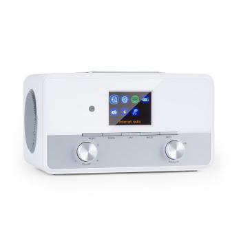 Auna Connect 150 SE, 2.1 radio prin internet, DAB/DAB +/ PLL-FM, BT, 2,8" TFT display, alb