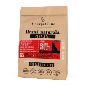 GOURPET LINE, Vită și Pui, hrană uscată presată la rece fără cereale câini, 5kg