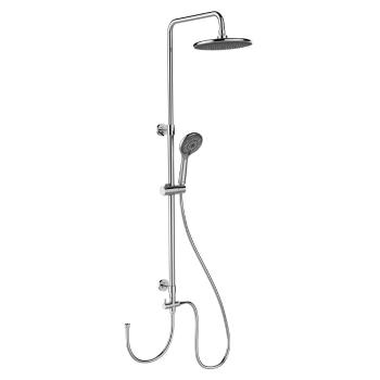 Set de duș argintiu din oțel inoxidabil 120 cm Water Saving – Wenko