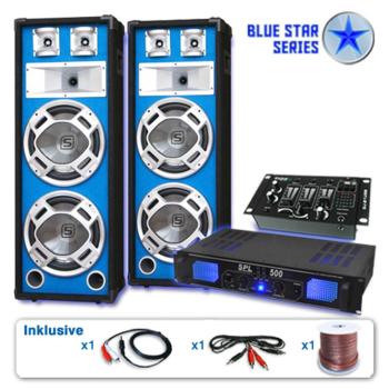Electronic-Star Set PA Seria Blue Star "Bassveteran USB" 1200 W