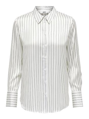 Jacqueline de Yong Cămașă pentru femei Oversize Fit JDYFIFI 15281926 Creme W. BLACK STRIPES L