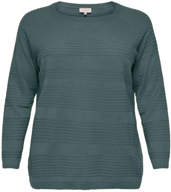 ONLY CARMAKOMA Pulover de damă CARAIRPLAIN Regular Fit 15193822 Balsam Green 3XL/4XL