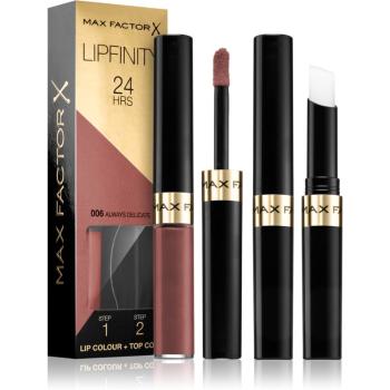 Max Factor Lipfinity Lip Colour ruj cu persistenta indelungata balsam culoare 006 Always Delicate 4,2 g