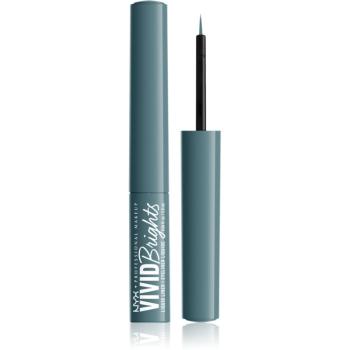 NYX Professional Makeup Vivid Brights eyeliner culoare 01 Cyan Simp 2 ml