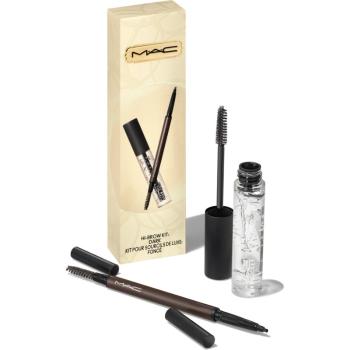 MAC Cosmetics Bubbles & Bows Hi-Brow Kit set cadou pentru sprâncene culoare dark