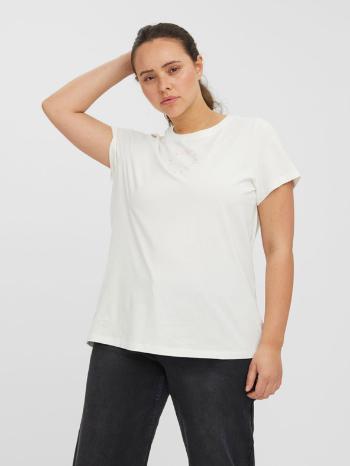 Vero Moda Curve Sandra Tricou Alb