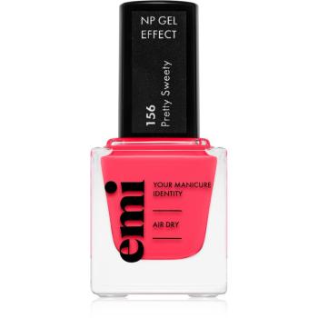 emi E.MiLac Gel Effect Ultra Strong lac de unghii cu efect de gel fără utilizarea lămpii UV/LED culoare Pretty Sweety #156 9 ml