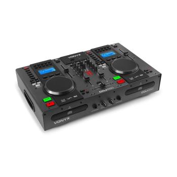 Vonyx CDJ450, pult de mixaj DJ, 2 CD playere, BT, 2 USB, mixer cu 2 canale