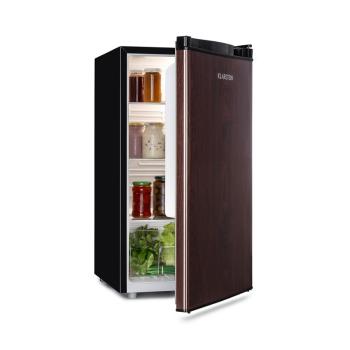 Klarstein Feldberg, frigider, A+, 90L, MirageCool Concept, aspect din lemn, negru