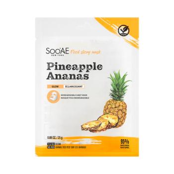 SOO`AE Mască iluminatoare din pânză Pineapple (Food Story Mask) 25 g