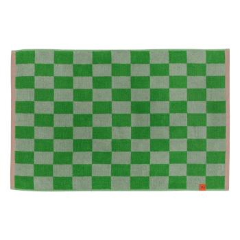 Covoraș de baie verde din bumbac organic 50x80 cm Retro – Mette Ditmer Denmark