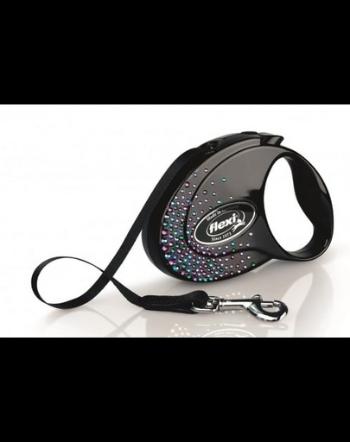 FLEXI Glam Splash Mystic S Lesa caine cu banda 3m negru decorat cristale Swarovski