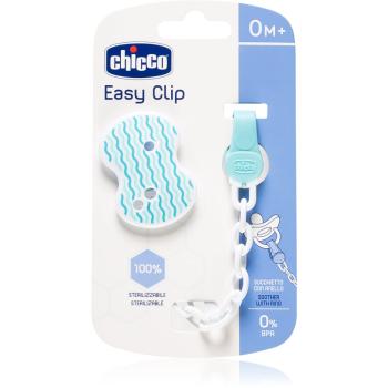 Chicco Easy Clip lanț pentru suzetă 0m+ Blue 1 buc