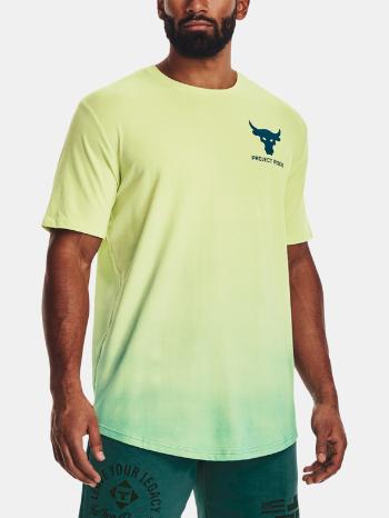 Under Armour UA Project Rock Fade SS Tricou Galben