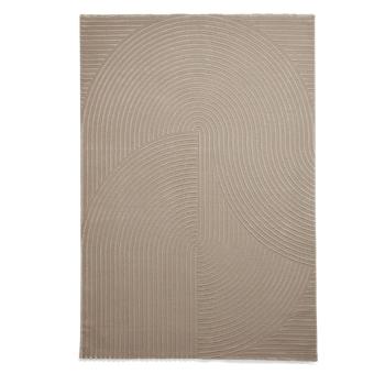 Covor maro deschis lavabil din fibre reciclate 120x170 cm Flores – Think Rugs