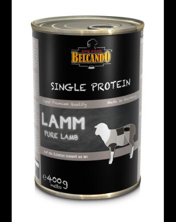 BELCANDO Single Protein hrana umeda pentru caini, cu miel, 400 g