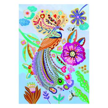 Puzzle cu slipici Djeco Glitter Bird