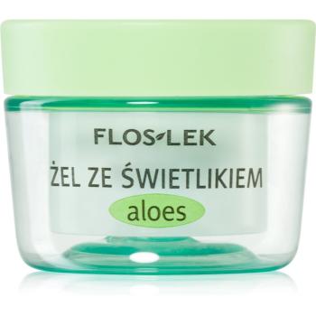 FlosLek Laboratorium Eye Care Gel pentru  jurul ochilor cu un luminator și aloe vera 10 g