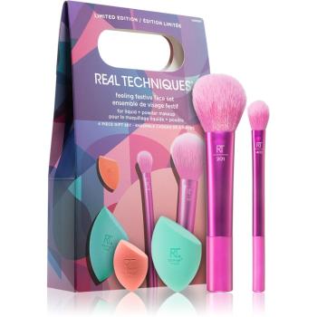 Real Techniques Limited Edition Feeling Festive set cadou (pentru look perfect)