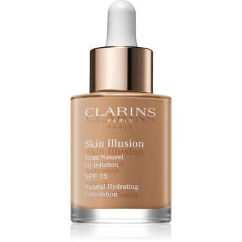Clarins Skin Illusion Natural Hydrating Foundation makeup radiant cu hidratare SPF 15 culoare 114 Cappuccino 30 ml
