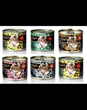 O'CANIS Hrana umeda pentru pisici adulte, mix set 6 buc x 200 g