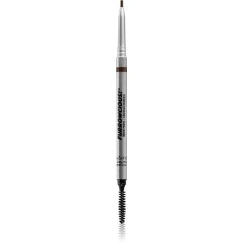 theBalm Furrowcious!® Brow Pencil creion pentru sprancene cu pensula culoare Dark Brown 0