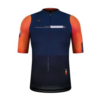 
                 GOBIK Tricou de ciclism cu mânecă scurtă - CX PRO 2.0 - portocaliu/albastru 
            