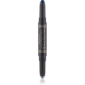 Max Factor Contouring Stick Eyeshadow fard de pleoape cremos in creion culoare 03 Midnight Blue & Silver Storm