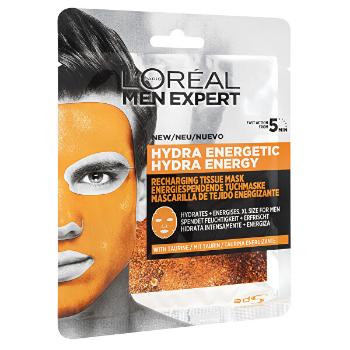 L´Oréal Paris Mască hidratantă textilă pentru bărbați Men Expert Hydra Energetic 32 g