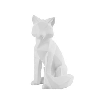Statuetă PT LIVING Origami Fox, înălțime 26 cm, alb mat
