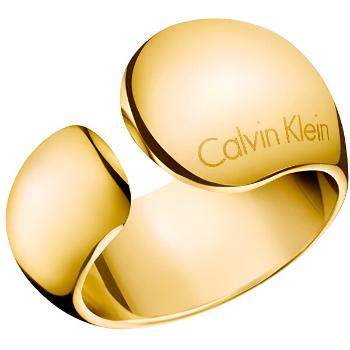 Calvin Klein Inel de lux din oțel placat cu aur galben Informal KJ6GJR1001 52 mm