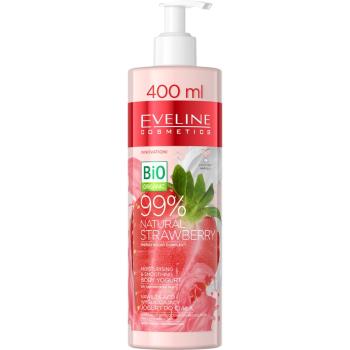 Eveline Cosmetics Bio Organic Natural Strawberry iaurt de corp pentru ten uscat si iritat 400 ml