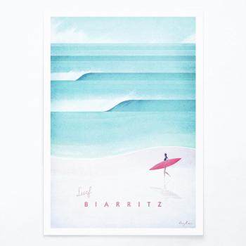 Poster Travelposter Biarritz, A2