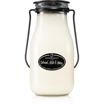 Milkhouse Candle Co. Creamery Oatmeal, Milk & Honey lumânare parfumată Milkbottle 397 g