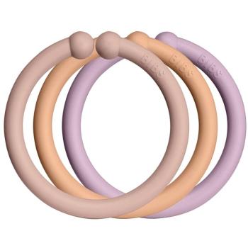 BIBS Loops cercuri pentru atârnat Blush / Peach / Dusky Lilac 12 buc