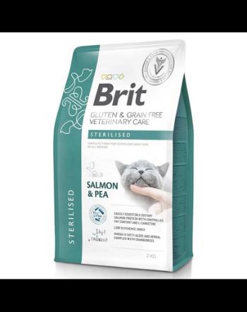 BRIT Grain Free Veterinary Care Cat Sterilised Salmon Pea 5 kg dieta pisici sterilizate