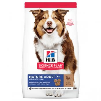 Pachet 2 x Hill's SP Canine Mature Medium Miel si Orez, 14 Kg