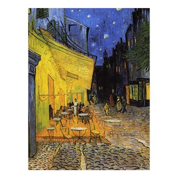 Reproducere pe pânză după Vincent van Gogh - Cafe Terrace, 60 x 45 cm