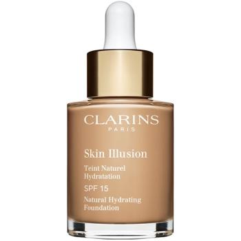 Clarins Skin Illusion Natural Hydrating Foundation makeup radiant cu hidratare SPF 15 culoare 111 Auburn 30 ml